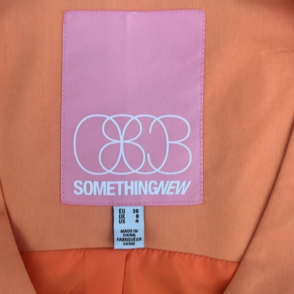 Something New Orange Button Up Vest - Picture 2 of 2